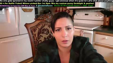 Snapshot of _isabelleraven chatting on November 1, 3:18 am IsabelleRaven online show from November 1, 3:18 am