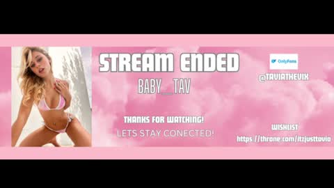 Snapshot of baby_tav chatting on January 28, 6:07 pm Baby Tavia online show from January 28, 6:07 pm