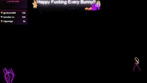 Snapshot of bunnycheekz chatting on January 8, 1:21 am Tokki  bunny  online show from January 8, 1:21 am