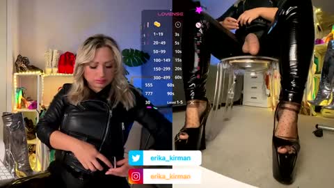 Snapshot of erika_kirman chatting on January 24, 9:17 am Erika      online show from January 24, 9:17 am