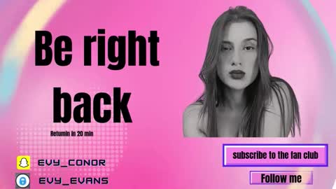 Snapshot of evy_conor chatting on October 2, 12:04 pm Evy conor online show from October 2, 12:04 pm