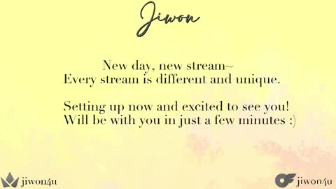 Snapshot of jiwon4u chatting on February 14, 1:29 pm Jiwon online show from February 14, 1:29 pm