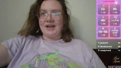 Lux anne online show from October 28, 4:02 am