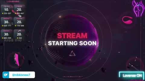 nikkisnow1 online show from February 23, 4:25 am