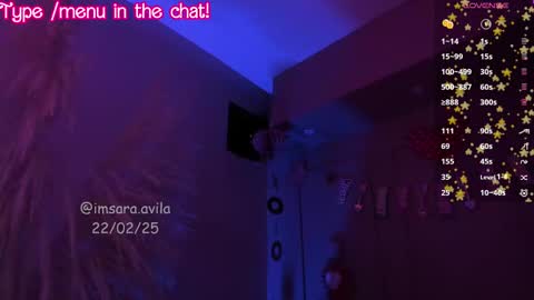 SaraAvila  online show from February 23, 9:55 am