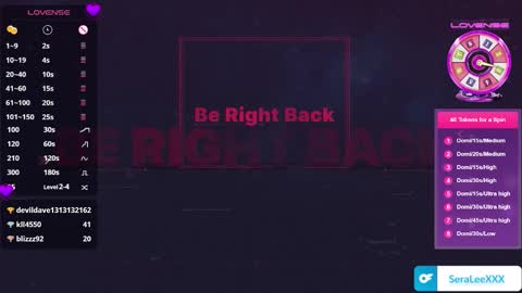 SeraLeeXXX online show from October 23, 7:59 pm