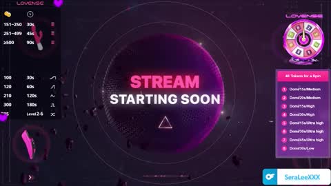 SeraLeeXXX online show from January 9, 9:20 pm