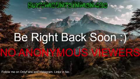 Sexymountainman420 online show from January 27, 10:06 pm