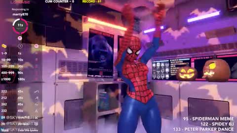 SkyeAnette online show from October 31, 1:17 am