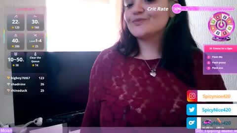 spicynice420 online show from September 22, 3:27 pm