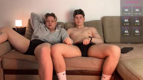 Noah blonde and Josh dark hair Nike guy online show from October 28, 6:09 pm