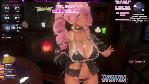 Snapshot of vegancatofficial chatting on November 1, 2:01 am Vegan catVR online show from November 1, 2:01 am