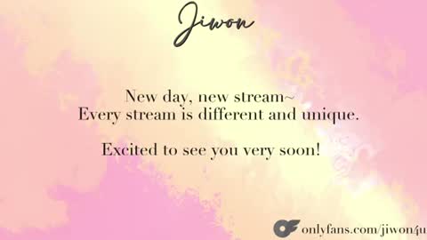 J i w o n   online show from June 28, 8:16 pm